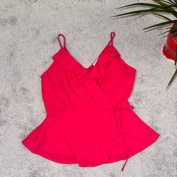 Hot pink babydoll top - Picture 2 of 10